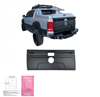 Cubierta de portón trasero Oneway adecuada para Volkswagen Amarok MK1 2010-2022 - Negro mate