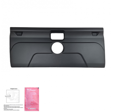 Cubierta de portón trasero Oneway adecuada para Volkswagen Amarok MK1 2010-2022 - Negro mate