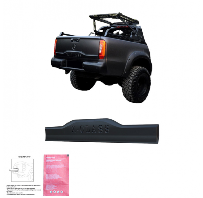 Cubierta de portón trasero Oneway adecuada para Mercedes Clase X W470 2017- - Versión 2 - Negro mate