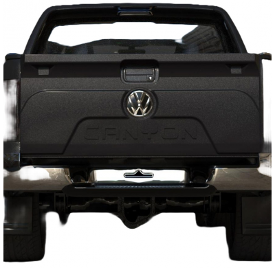 Cubierta de portón trasero Oneway adecuada para Volkswagen Amarok MK1 2010-2022 - Versión 2 - Negro mate