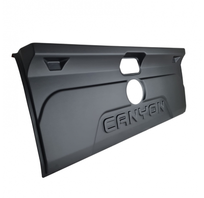 Cubierta de portón trasero Oneway adecuada para Volkswagen Amarok MK1 2010-2022 - Versión 2 - Negro mate