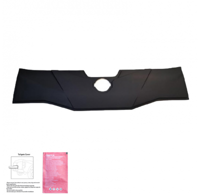 Cubierta de portón trasero Oneway adecuada para Nissan Navara NP300 (D23) 2014-2021 - Versión 2 - Negro mate