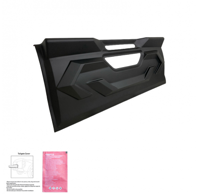 Cubierta para portón trasero Oneway apta para Toyota Hilux 8.ª generación 2015-2020 - Negro mate