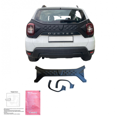 Revestimiento de portón trasero Oneway apto para Dacia Duster II 2018-2024 - Negro mate