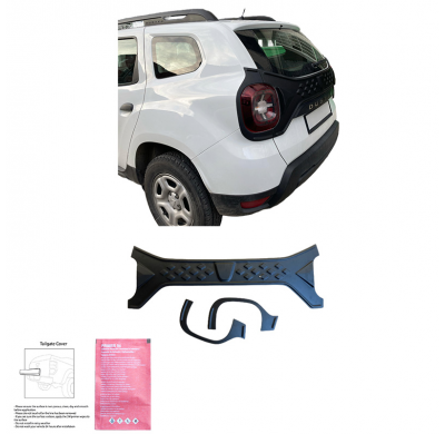 Revestimiento de portón trasero Oneway apto para Dacia Duster II 2018-2024 - Negro mate