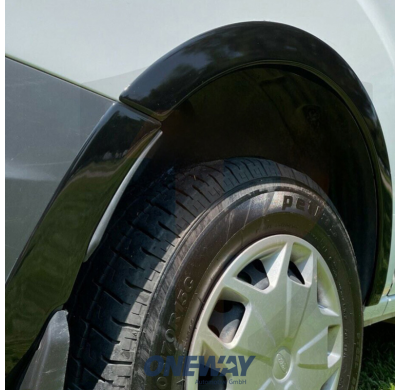 Embellecedores de paso de rueda Oneway Set aptos para Ford Transit Custom MK1 2012-2018 - Negro brillante