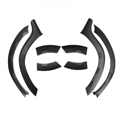 Embellecedores de paso de rueda Oneway Set compatibles con Dacia Duster I 2010-2017 Off-Road - Negro mate