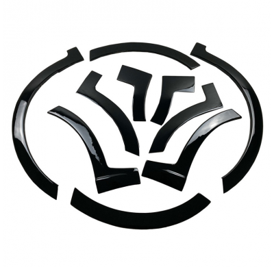 Embellecedores de paso de rueda Oneway Set adecuados para Volkswagen Caddy MK5 2020- (distancia entre ejes corta) - Negro brilla