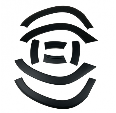 Embellecedores de paso de rueda Oneway Set compatibles con Dacia Duster II 2018-2024 - Negro mate