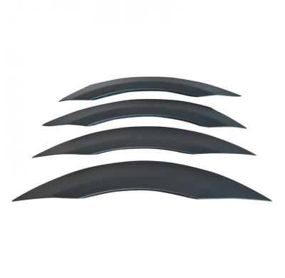 Embellecedores de paso de rueda Oneway Set compatibles con Mercedes Sprinter W907 2018- - Versión 2 - Negro mate