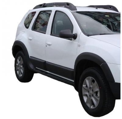 Embellecedores de paso de rueda Oneway Set compatibles con Dacia Duster I 2010-2017 - Negro mate