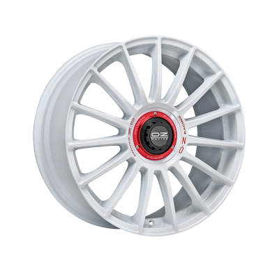 LLANTA SUPERT  EVO WRC 8,5x20 ET 30 5x112 OZ RACING RACE WHITE RED LETTERING