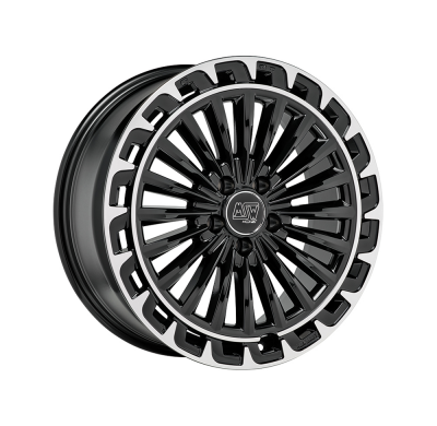LLANTA MSW 32 7,5x19 ET 42 5x112 MSW GLOSS BLACK+DIAMOND LIP