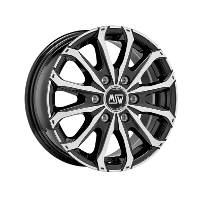 LLANTA MSW 48 VAN 6H 6,5x16 ET 68 6x125 MSW GLOSS BLACK FULL POLISHED