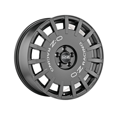 LLANTA RALLY RACING 8x19 ET 35 5x100 OZ RACING DARK GRAPHITE SILVER LETTERING