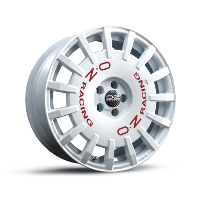 LLANTA RALLY RACING 8x18 ET 35 5x114,3 OZ RACING RACE WHITE RED LETTERING