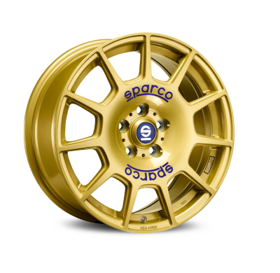 LLANTA SPARCO TERRA 7,5x17 ET 48 5x100 SPARCO RACE GOLD BLUE LETTERING