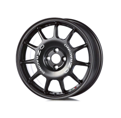 LLANTA LEGGENDA 7x17 ET 37 4x100 OZ RACING MATT BLACK WHITE LETTERING