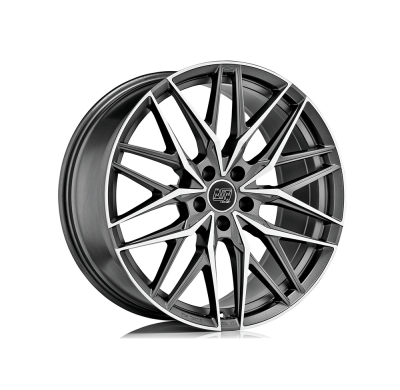 LLANTA MSW 50 8,5x19 ET 50 5x112 MSW MATT GUN METAL FULL POLISHED (MGMFP)