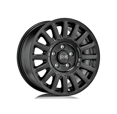 LLANTA RALLY RAID 8x17 ET 35 6x139,7 OZ RACING MATT BLACK SILVER LETTERING