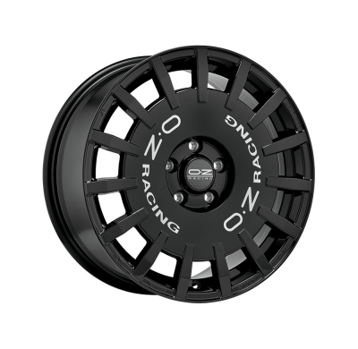 LLANTA RALLY RACING 8x19 ET 42 5x108 OZ RACING GLOSS BLACK SILVER LETTERING