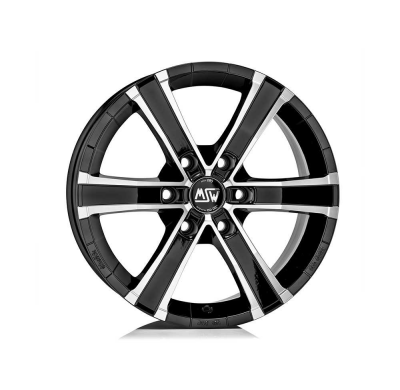 LLANTA SAHARA 6 8x17 ET 30 6x114,3 OZ GLOSS BLACK FULL POLISHED