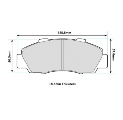 Pastillas de freno PBS PRORACE DELANTERAS HONDA HRV 1.6 16V KW:77 Año: 1999 >