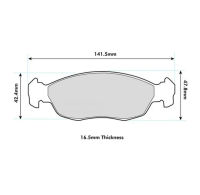 Pastillas de freno PBS PRORACE DELANTERAS CITROËN Saxo 1.6 16V KW:87 Año: 1996 > 2002
