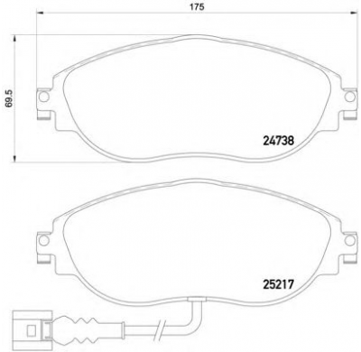 Pastillas de freno PBS PRORACE DELANTERAS VOLKSWAGEN SHARAN (7N1, 7N2) 2.0 TSI KW:147 Año: 2010 >