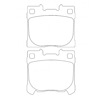 Pastillas de freno PBS PROCOMP TRASERAS TOYOTA YARIS (_P21_, _PA1_, _PH1_) 1.6 GR 4WD (GXPA16) KW:192 Año: 2020 >