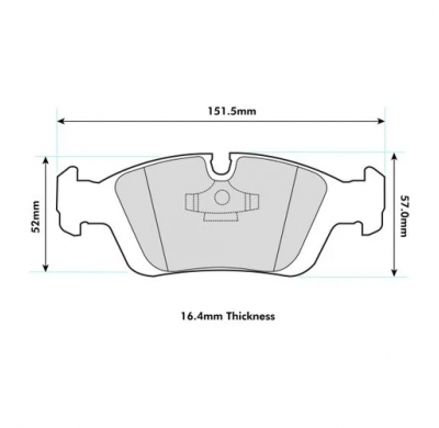 Pastillas De Freno Pbs Prorace Delanteras Bmw 3 Compact (E36) 318ti Kw:103 Año: 1994  2000