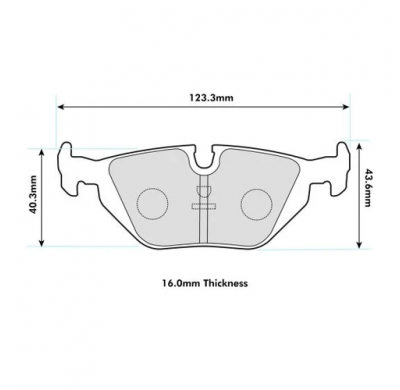 Pastillas de freno PBS PROTRACK TRASERAS BMW 5 Touring (E34) 525 i KW:153 Año: 1991 > 1997