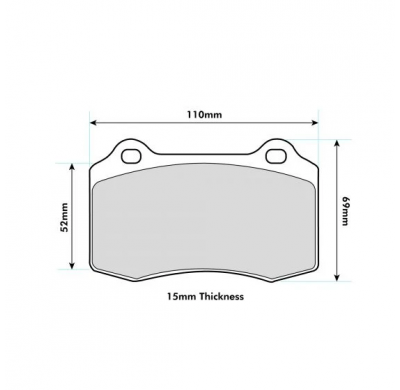 Pastillas de freno PBS PRORACE DELANTERAS CHEVROLET Camaro 6.2 KW:239 Año: 2015 >