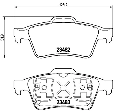 Pastillas de freno PBS PROTRACK TRASERAS RENAULT Megane II 2.0 20i Sport 16V Turbo KW:152 Año: 2004 >