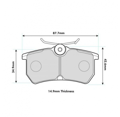 Pastillas de freno PBS PROTRACK TRASERAS FORD Fiesta MK7 1.6 ST KW:134 Año: 2013 >