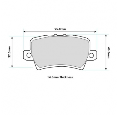 Pastillas de freno PBS PROTRACK TRASERAS HONDA Civic VIII (FN2) 2.0 Type R KW:148 Año: 2006 >