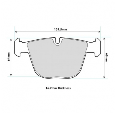 Pastillas de freno PBS PRORACE TRASERAS BMW 7 (E65, E66, E67) 735 i,Li KW:200 Año: 2001 >