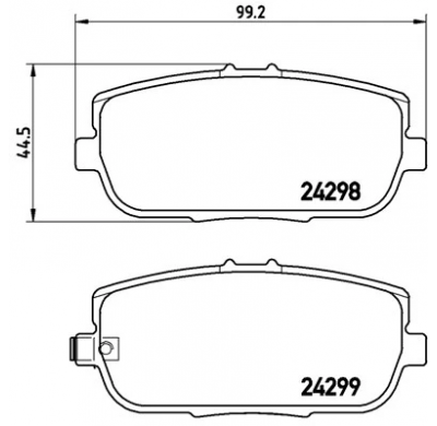 Pastillas de freno PBS PRORACE TRASERAS FIAT 124 Spider 1.4 KW:125 Año: 2016 >