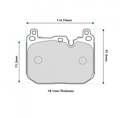 Pastillas de freno PBS PROTRACK DELANTERAS BMW 3 (F30, F80) 325 d KW:174 Año: 2011 >