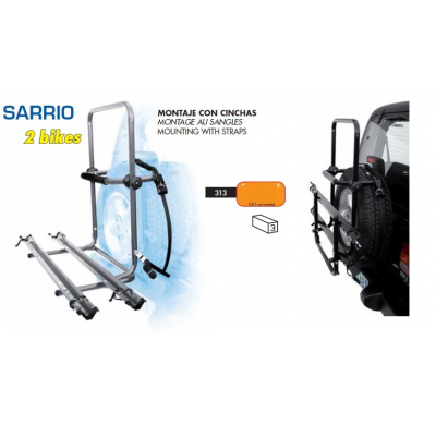 PORTA BICIS RUEDA 4X4 SARRIO x 2 BICIS