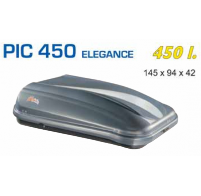 COFRE DE TECHO PICOYA 450 LITROS COLOR GRIS 145X94X42