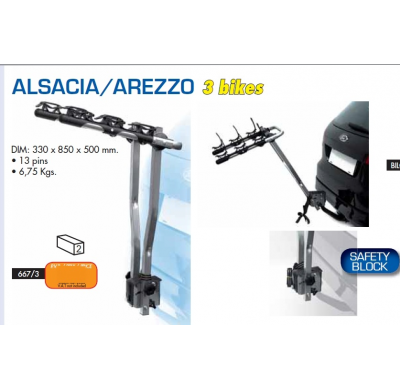 PORTA BICIS BOLA ALSACIA x 3 BICIS