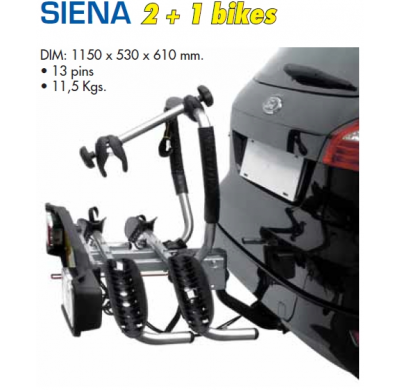 PORTA BICIS BOLA SIENA 2+1 BICIS