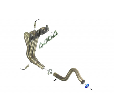 Colector De Escape Tubular Inoxidable / Citroën Xsara 1.6i 16v 01- Rc Racing