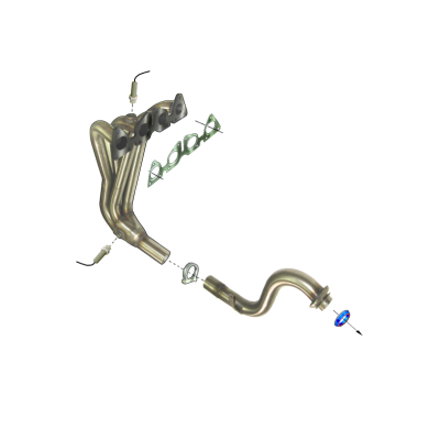 Colector De Escape Tubular Inoxidable / Peugeot 307cc / Peugeot 307 1.6i 16v Cabrio 02- Rc Racing