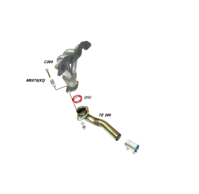 Colector De Escape Tubular Inoxidable / Honda Civic 1.6i 16v Vtec Tipo:Ep2 01- Rc Racing