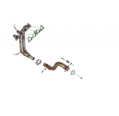 Colector De Escape Tubular Inoxidable / Citroën C4 1.6i 16v Coupe 04- Rc Racing