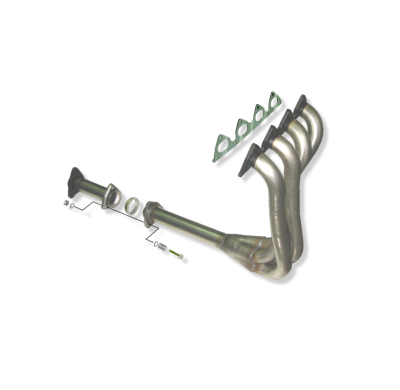 Colector De Escape Tubular Inoxidable / Honda Civic Crx 16v Ed9 89- Rc Racing