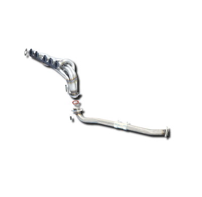 Colector De Escape Tubular Inoxidable / Audi 200 / Audi 100 / Audi 80 2.2 5 Cilindros 08/84-09/91 Rc Racing