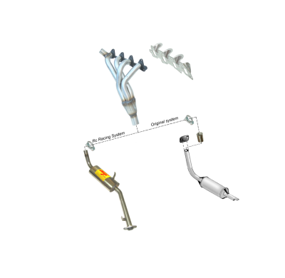 Colector De Escape Tubular Inoxidable / Suzuki Samurai / Suzuki Sj413   84-92 Rc Racing